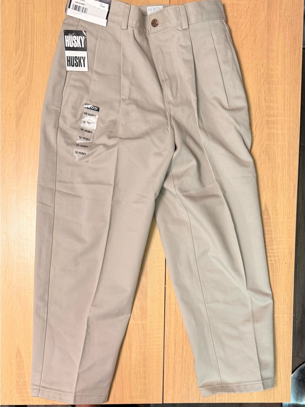 NWT IZOD Boys Classic Pleated Khaki Dress Pants School Uniform Chinos